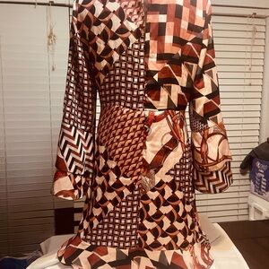 Geometric Patchwork Dress